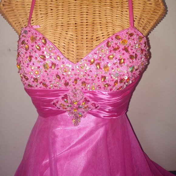 Authentic S'melody collection dress, Pink, Extra small. - Picture 7 of 8